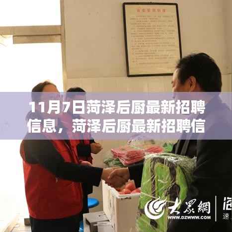 菏泽后厨最新招聘信息更新,11月7日概览