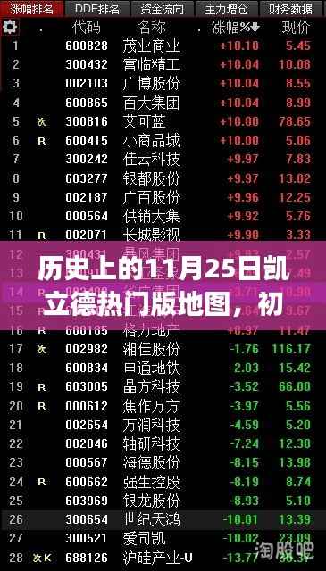 历史上的11月25日凯立德热门版地图,初学者与进阶用户使用指南