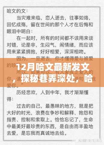 哈文探秘巷弄深处,十二月隐藏特色小店的魅力