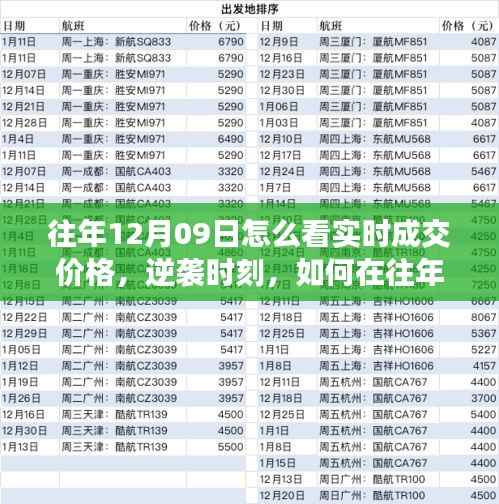 往年12月09日实时成交价格洞察,逆袭时刻的智慧火花捕捉指南