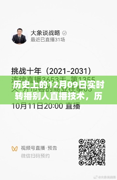 历史上的12月09日,直播技术的实时转播之旅回顾与展望