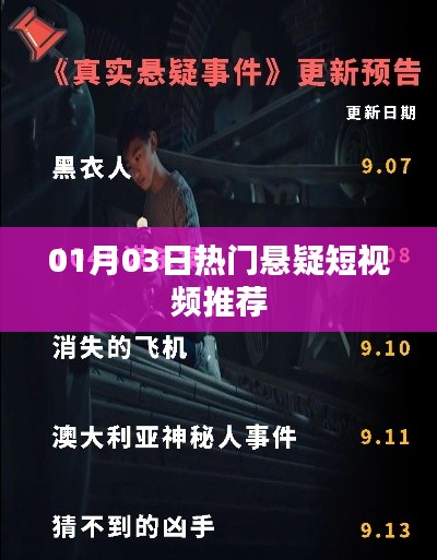 悬疑短视频推荐榜,最新热门悬疑短视频盘点