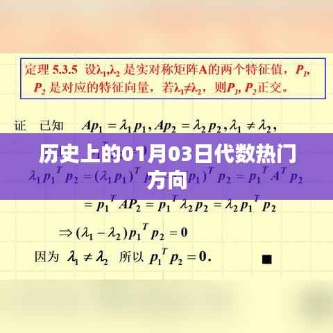 历史上的代数热门方向，聚焦一月三日