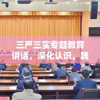 三严三实专题教育讲话,深化认识,践行实干精神
