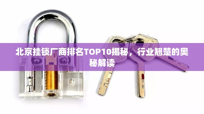 北京挂锁厂商排名TOP10揭秘,行业翘楚的奥秘解读