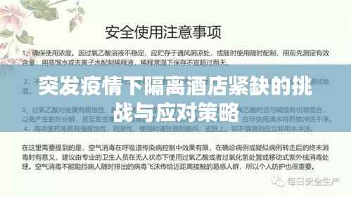 突发疫情下隔离酒店紧缺的挑战与应对策略