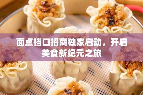 面点档口招商独家启动,开启美食新纪元之旅