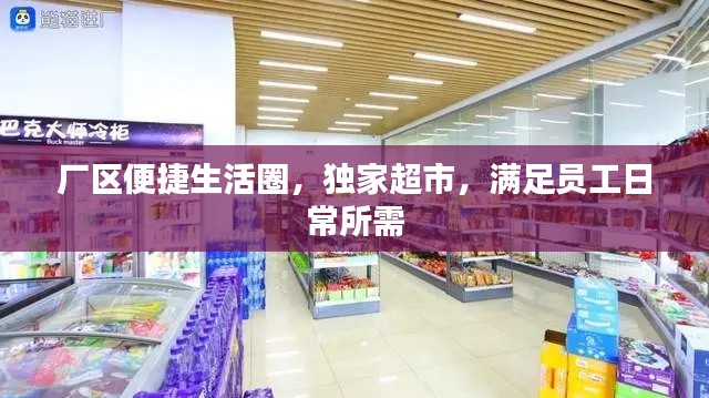 厂区便捷生活圈,独家超市,满足员工日常所需