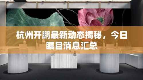 杭州开鹏最新动态揭秘,今日瞩目消息汇总