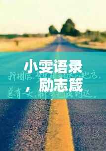 小雯语录,励志箴言,激励你前行